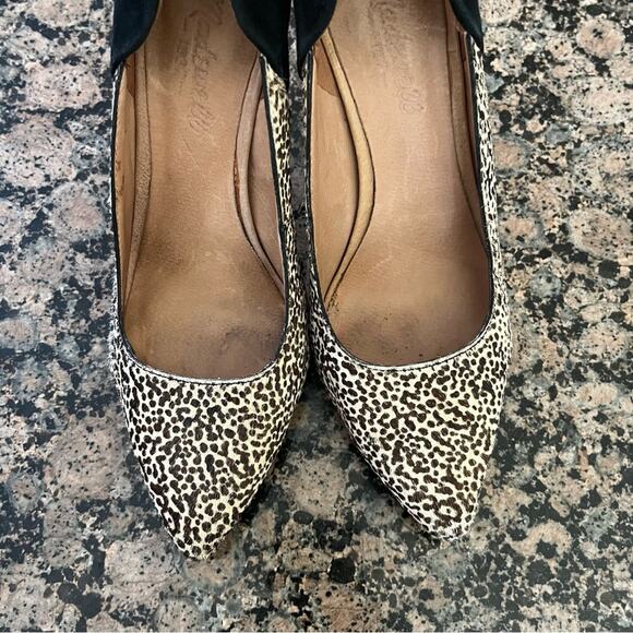 Madewell The Maddie Speckled Calf Hair Heels - Picture 5 of 11